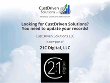 Tablet Screenshot of custdriven.com